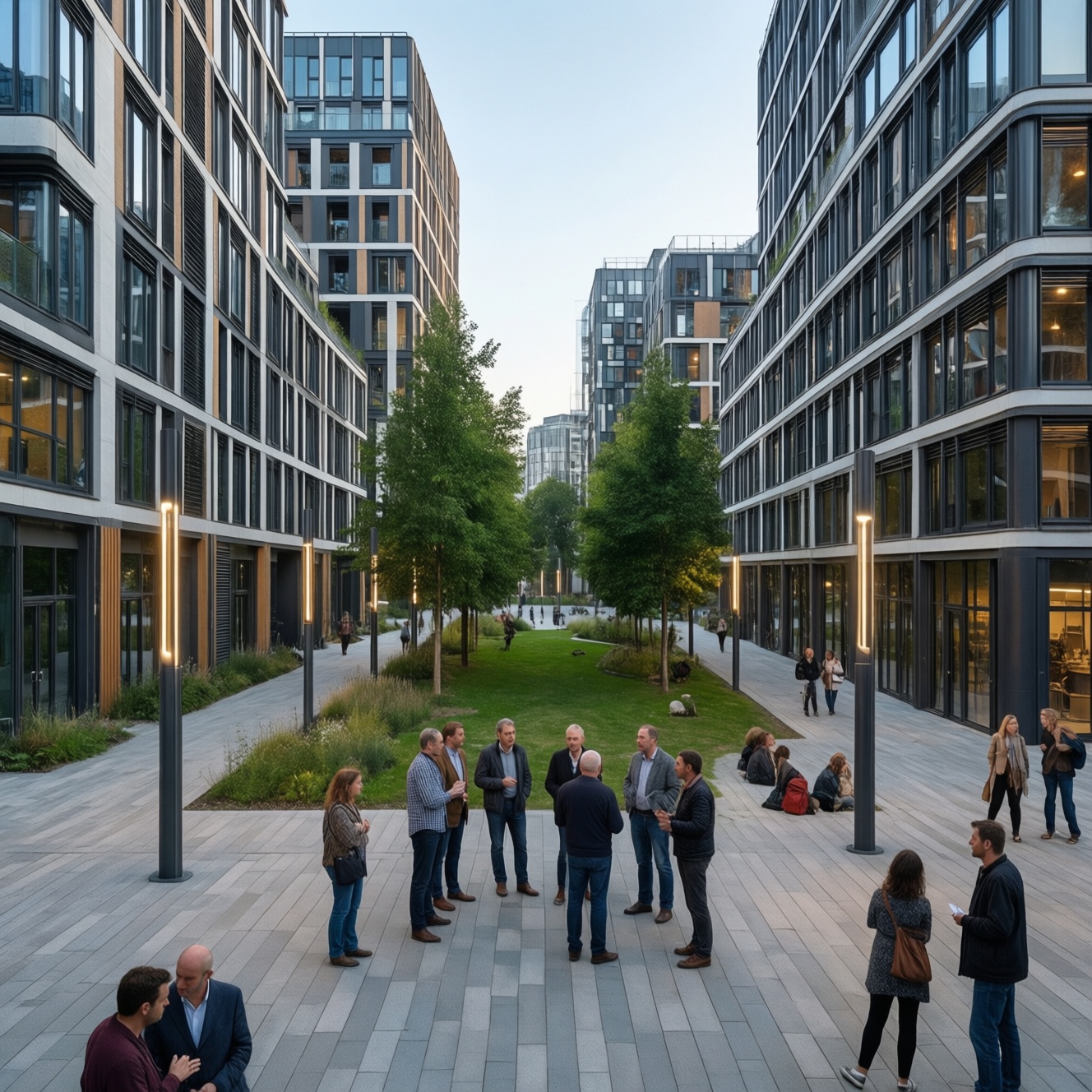 Городская среда и благоустройство дворов и парков с освещением и итогами обсуждений